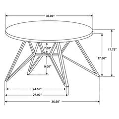 Hadi Cement 3-piece Round SmartTop Coffee and End Table Set - Ornate Home