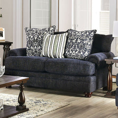 Hadleigh Navy Loveseat - Ornate Home