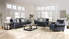 Hadleigh Navy Loveseat - Ornate Home