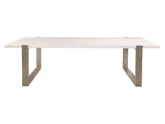Hadleigh Rustic Grey/White Plaster Dining Table - Ornate Home