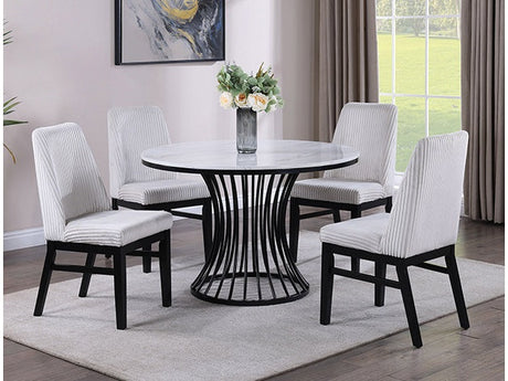 Hadley Beige/White Side Chair (Set of 2) - Ornate Home