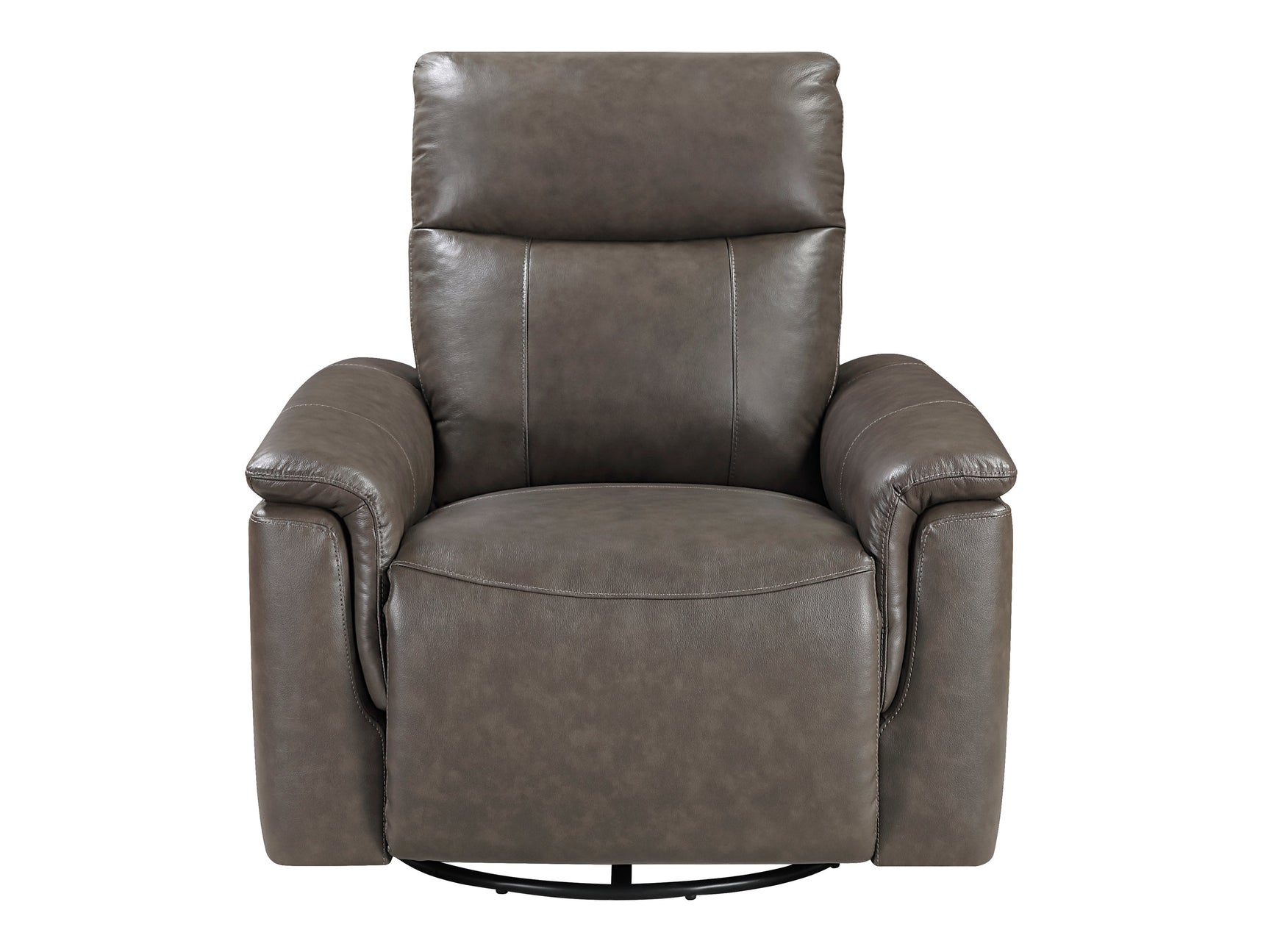 Hadley Dark Brown Swivel Glider Reclining Chair - Ornate Home
