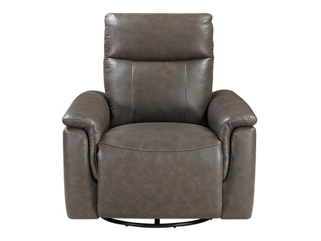 Hadley Dark Brown Swivel Glider Reclining Chair - Ornate Home