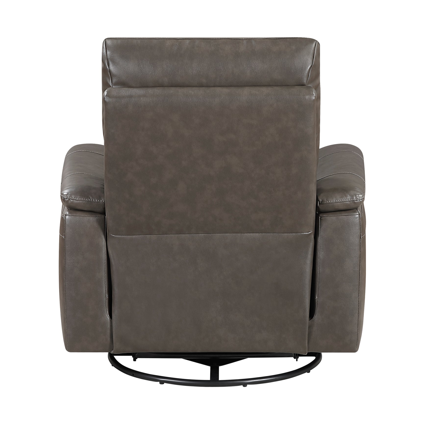 Hadley Dark Brown Swivel Glider Reclining Chair - Ornate Home