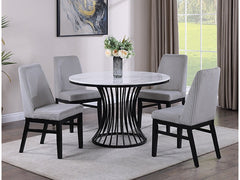 Hadley Light Gray Side Chair (Set of 2) - Ornate Home