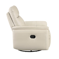 Hadley Taupe Swivel Glider Reclining Chair - Ornate Home