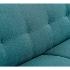 Hadley Teal/Dark Espresso Sofa & Loveseat Set - Ornate Home
