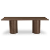Hadley Warm Brown Large Dining Table - Ornate Home