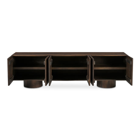 Hadley Warm Brown Media Unit - Ornate Home