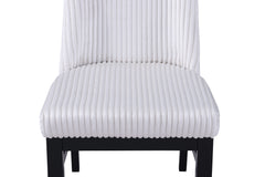 Hadley White/Black Faux Marble Top Round Dining Set - Ornate Home