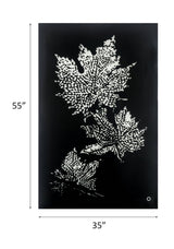 Hadrias Smoky Glass & Faux Crystal Wall Art (LED) - Ornate Home