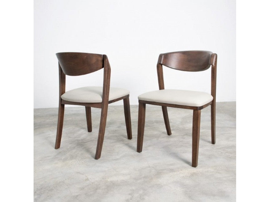 Hadsten Walnut Side Chair (Set of 2) - Ornate Home