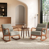 Hady Gray Rocking Chair - Ornate Home