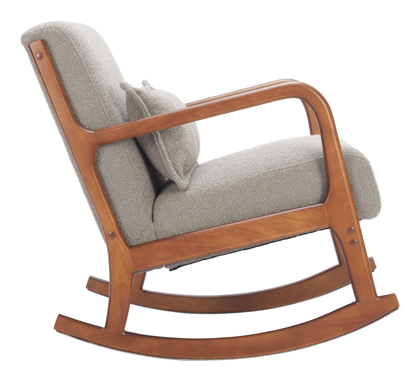 Hady Gray Rocking Chair - Ornate Home