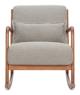 Hady Gray Rocking Chair - Ornate Home