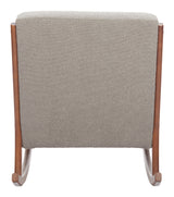 Hady Gray Rocking Chair - Ornate Home