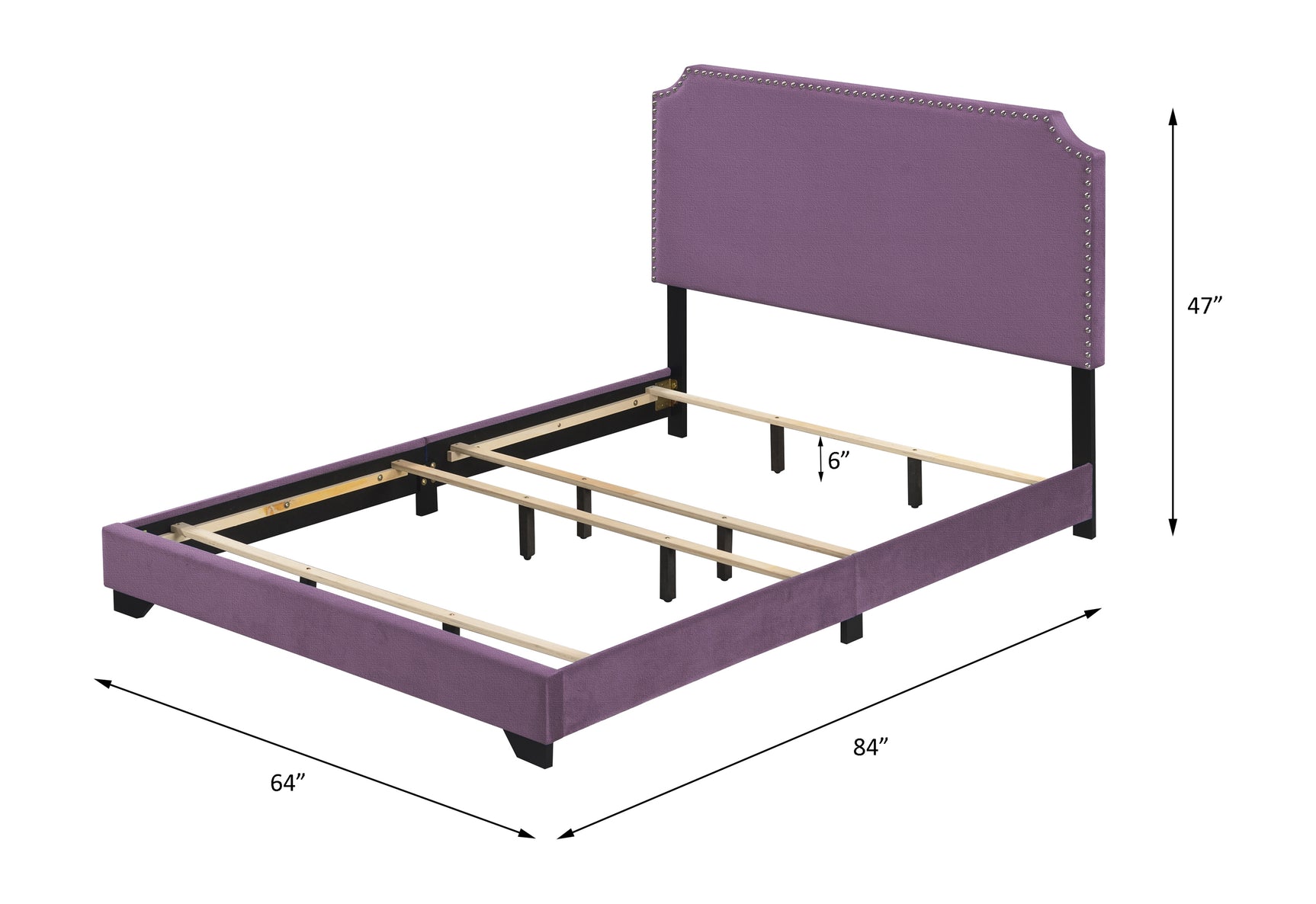 Haemon Purple Queen Bed - Ornate Home