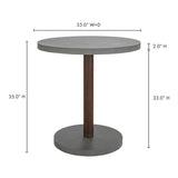 Hagan Dark Grey Outdoor Table - Ornate Home