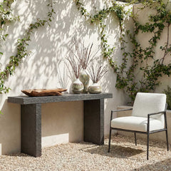 Hagan Slate Indoor-Outdoor Console Table - Ornate Home