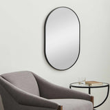 Hagenburg Black Iron Frame Mirror - Ornate Home