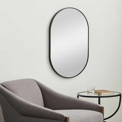 Hagenburg Black Iron Frame Mirror - Ornate Home