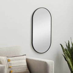 Hagenburg Black Iron Frame Mirror - Ornate Home
