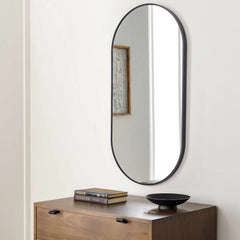 Hagenburg Black Iron Frame Mirror - Ornate Home