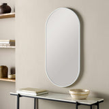 Hagenburg White Iron Frame Mirror - Ornate Home
