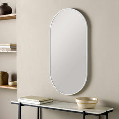 Hagenburg White Iron Frame Mirror - Ornate Home