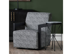 Haiden Gray/Black Accent Table - Ornate Home