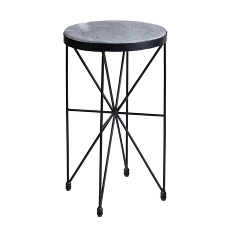 Haiden Gray/Black Accent Table - Ornate Home