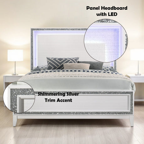Haiden Queen Bed w/LED Light - Ornate Home