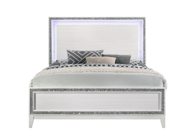 Haiden Queen Bed w/LED Light - Ornate Home