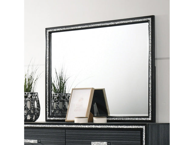 Haiden Weathered Black Mirror - Ornate Home