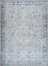 Haile Green & Pink Washable Area Rug - Clearance - Ornate Home