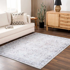 Haile Green & Pink Washable Area Rug - Clearance - Ornate Home