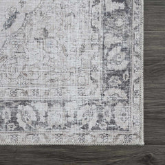 Haile Green & Pink Washable Area Rug - Clearance - Ornate Home