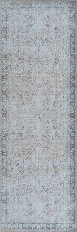 Haile Green & Pink Washable Area Rug - Clearance - Ornate Home