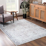 Haile Green & Pink Washable Area Rug - Clearance - Ornate Home