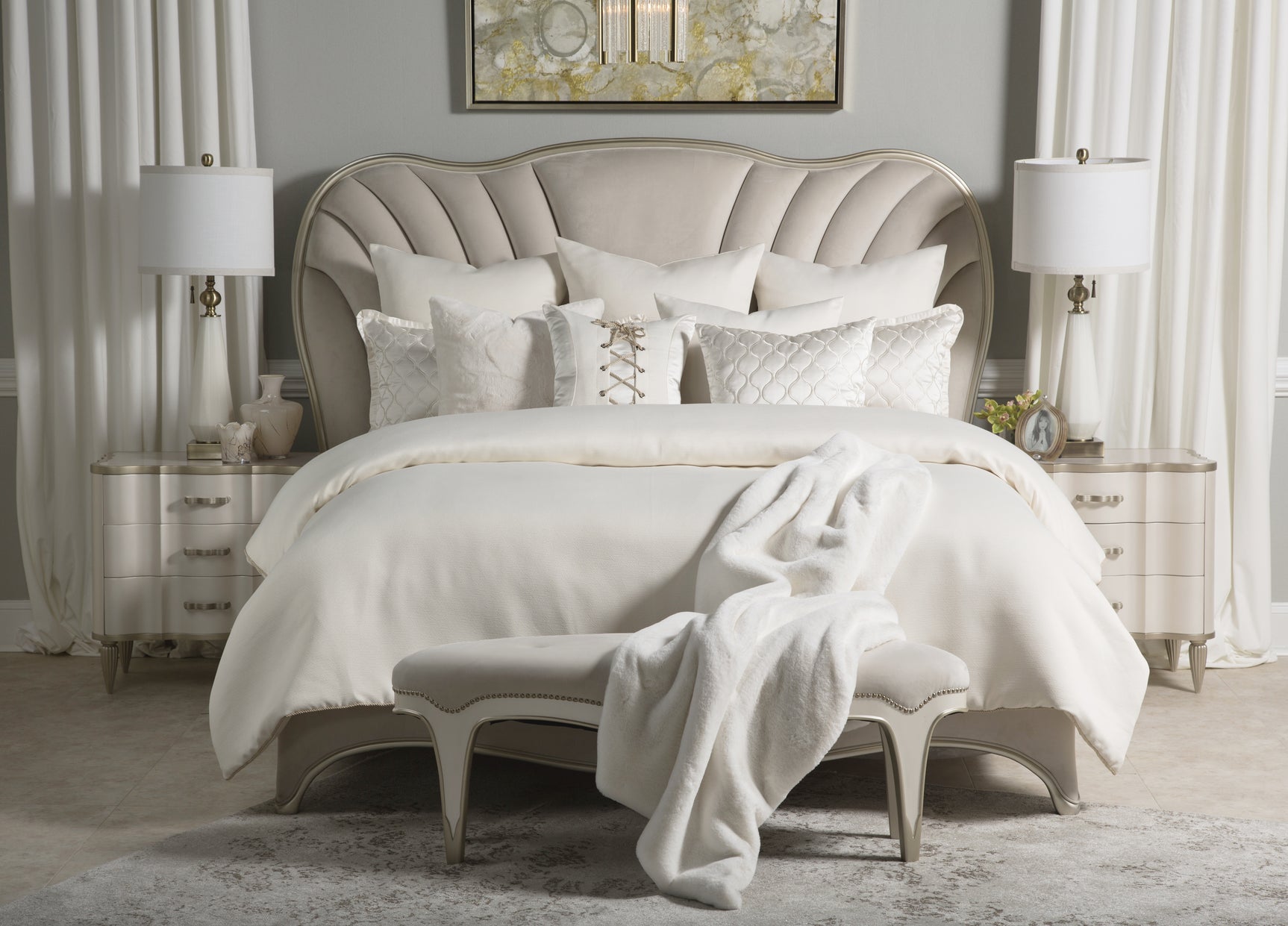 Hailey Ivory Comforter Set - Ornate Home