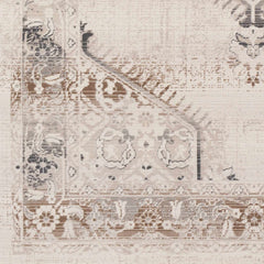 Hainesville White Medallion 10' Runner Rug - Clearance - Ornate Home