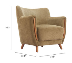 Hako Olive Green Accent Chair - Ornate Home