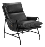 Halaus Black Accent Chair - Ornate Home