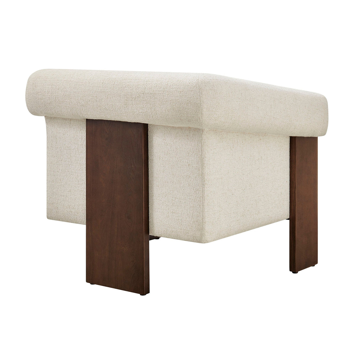 Halbrook Ivory Linen Blend Tripod Accent Chair - Ornate Home