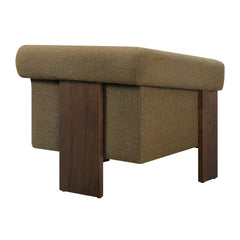 Halbrook Olive Linen Blend Tripod Accent Chair - Ornate Home