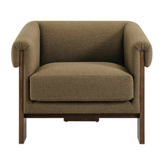 Halbrook Olive Linen Blend Tripod Accent Chair - Ornate Home