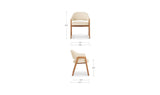 Halden Flecked Beige Dining Chair - Ornate Home