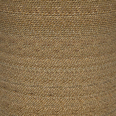 Halden Light Brown Round Woven Seagrass Accent Side Table - Ornate Home