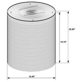 Halden Light Brown Round Woven Seagrass Accent Side Table - Ornate Home