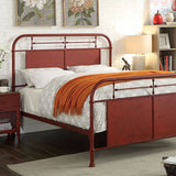 Haldus Distressed Red Twin Bed - Ornate Home